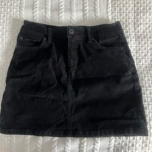 American Eagle Black Corduroy Skirt
